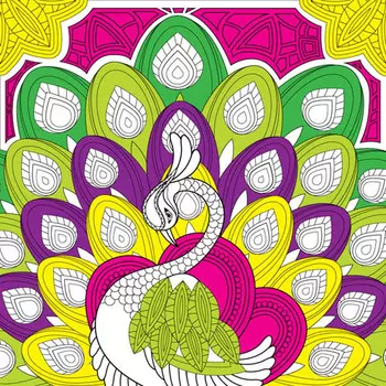 1860/Н Набор для вышивания Матренин Посад 'Узор павлина' 41*41см