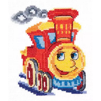 18-45 Набор для вышивания 'Чудесная игла' 'На всех парах!', 10*12 см