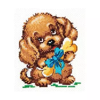 18-47 Набор для вышивания 'Чудесная игла' 'Счастье есть!', 10*12 см