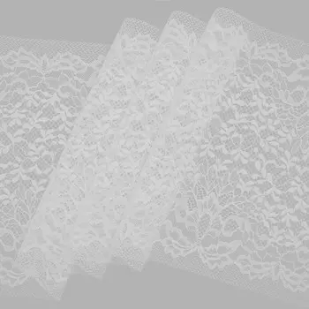 1906 Кружево эластичное 24,5см*10м, белый