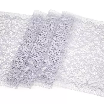 1909 Кружево эластичное 24,5см*10м, серый
