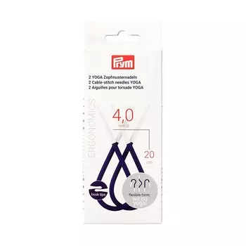 191112 Спицы для кос Yoga 4мм/20см 2шт Prym