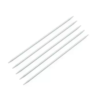 191363 Спицы чулочные алюминиевые, 533 серый, 15 см*3 мм, упак./5 шт., Prym