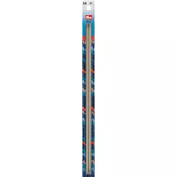 191558 Спицы чулочные, алюминий, жемчужно- серый, 30 см*3,5 мм, упак./5 шт., Prym