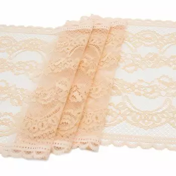 1922 Кружево эластичное 23см*10м, бежевый