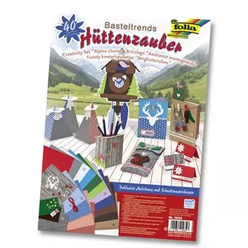 1933 Набор дизайнерской бумаги для творчества 'Альпы', 40 элементов, Folia