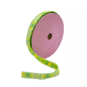 1957 Тесьма жаккардовая, 12 мм*16,4 м, 'Hobby&amp;Pro' (3)