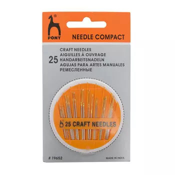 19652 Иглы набор ассорти в розетке, упак./25 шт., PONY