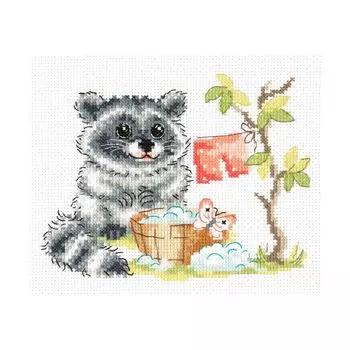 19-24 Набор для вышивания Чудесная игла 'Рожденный полоскать'16*12см