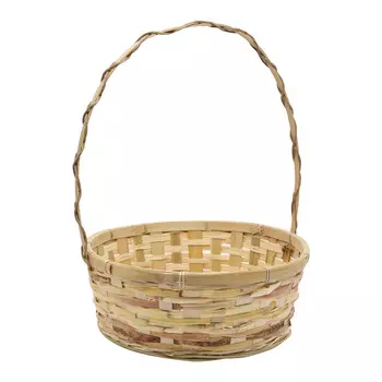 19HJ19085 Корзина плетеная бамбук 32*12*Н38см, цв. натуральный Астра