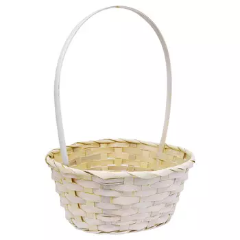 19HJ19089 Корзина плетеная бамбук 23*10*H33см, цв. желтый Астра