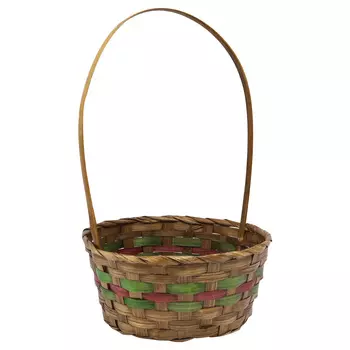 19HJ19093 Корзина плетеная бамбук 'L' 23*11*H38см, цв. коричневый Астра