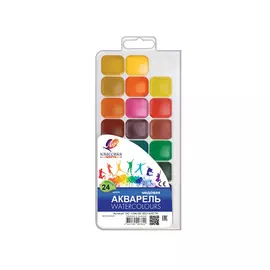 19С 1294-08 Акварель 'Классика' 24 цв.б/к (европодвес)