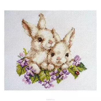 1-11 Набор для вышивания АЛИСА 'Крольчата' 15*16см