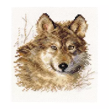 1-27 Набор для вышивания АЛИСА 'Волк' 12*12см