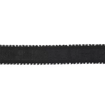 1AS-084 Лента эластичная для бретелей 2см*20м (черный)