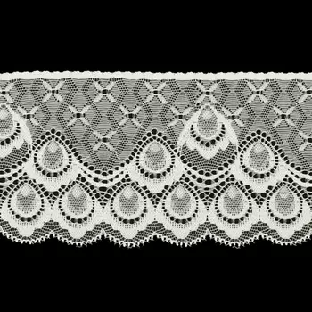 1AS-297 Кружево эластичное 9см*13,72м (102 молочный)