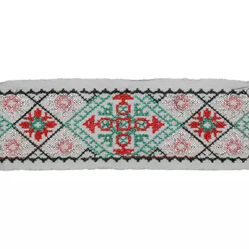 1AS-390 Тесьма на сетке 8,5см*18,29 м, цв. черный