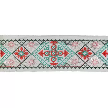 1AS-390 Тесьма на сетке 8,5см*25м, цв. черный
