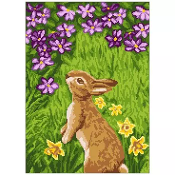 200133 Канва с рисунком ГК (Заяц) 30x40