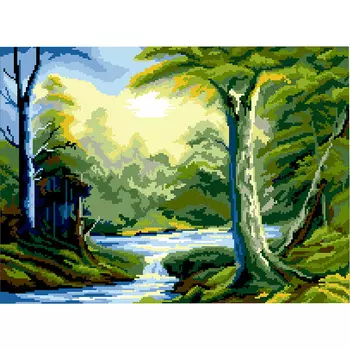 2005 Набор для вышивания 'Бегущая река' 48х33 см