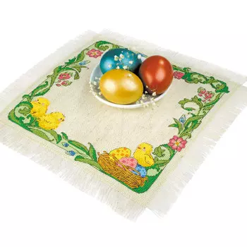 2009 Набор для вышивания Риолис 'Салфетка. Пасхальное утро' 27*27см