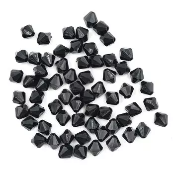 2018 Бусины ромбовидные акрил, 10мм, 25гр. Astra&amp;Craft (90 черный)