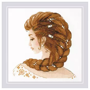 2019 Набор для вышивания Риолис 'Мечтательница' 25*25см