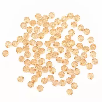 2023 Бусины круглые акрил, 8мм, 25гр, Astra&amp;Craft (76 бежевый)