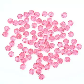 2023 Бусины круглые акрил, 8мм, 25гр, Astra&amp;Craft (5 малиновый)