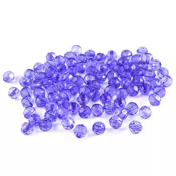 2023 Бусины круглые акрил, 8мм, 25гр, Astra&amp;Craft (30 синий)