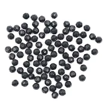 2023 Бусины круглые акрил, 8мм, 25гр, Astra&amp;Craft (90 черный)