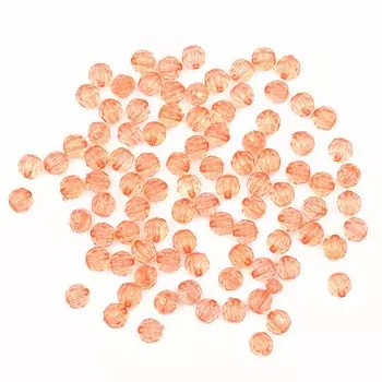 2023 Бусины круглые акрил, 8мм, 25гр, Astra&amp;Craft (15 персиковый)