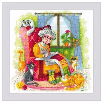 2028 Набор для вышивания Риолис 'Рукодельная идиллия' 20*20 см