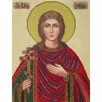 20610 Набор для вышивания бисером Краса и творчество 'Св. Ирина' 33*24 см