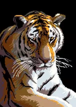 2076 Набор для вышивания 'Тигр' 48х33 см