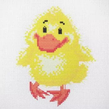 207 Набор для вышивания Hobby &amp; Pro Kids 'Утенок' 19*18см