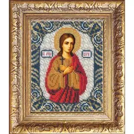 208 Набор для вышивания бисером 'Св.Вера' (арт. БИ-200), 12,5х16,3 см