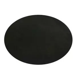208 Заплатка термоклеевая из кожи овал большой 12,2*15см, 2шт в уп., 100% кожа (01 черный)