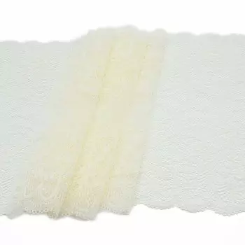 2098 Кружево эластичное 24,5см*10м, бежевый