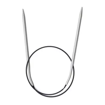 211277 Спицы круговые алюмин., серый цв. 60 см 4,50 мм Prym