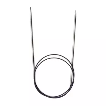 212124 Спицы круговые Prym латунь 80 * 3,0 цв. серебро