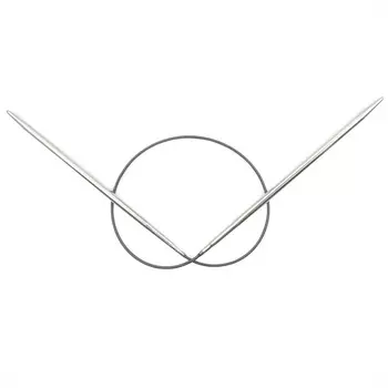 212130 Спицы круговые, латунь, цв.серебристый, 40см 3,5мм Prym