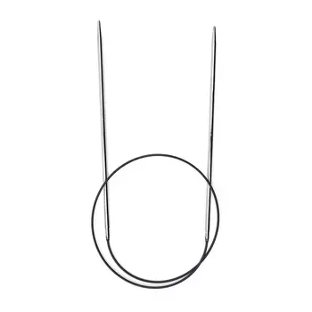 212132 Спицы круговые, латунь, серебристые, 60см 3,50мм Prym