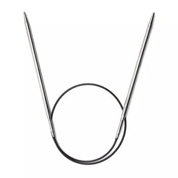 212152 Спицы круговые латунь, серебристые 60см*4,5мм Prym