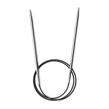 212154 Спицы круговые Prym латунь 80 * 4,5 цв. серебро