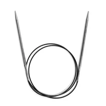 212166 Спицы круговые Prym латунь 100 * 5,0 цв. серебро