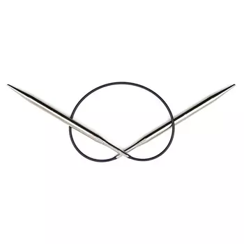 212170 Спицы круговые, латунь, цв.серебристый, 40см 5,5мм Prym