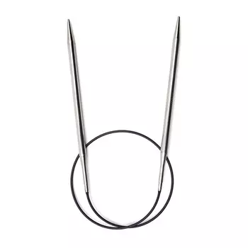 212172 Спицы круговые латунь, цв. серебро, 60см*5,5мм Prym