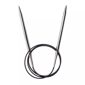 212186 Спицы круговые Prym латунь 100 * 6 цв. серебро